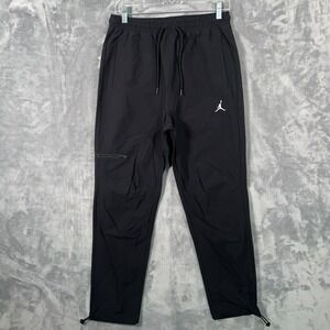Nike Air Jordan Essentials Woven Pants Mens Small Black Cargo Nylon DQ7509-010
